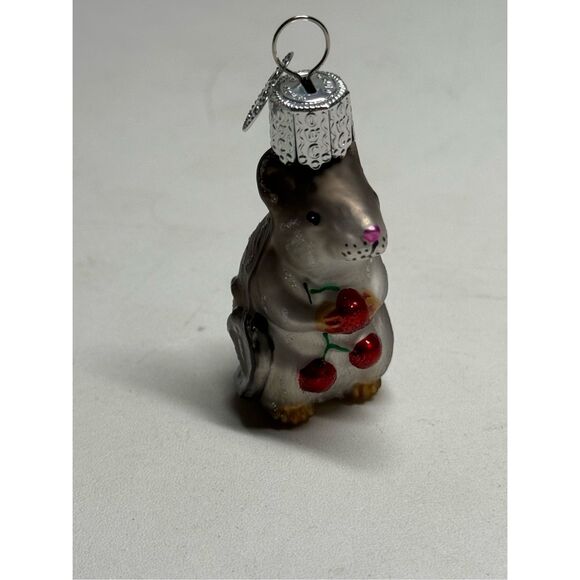 Old World Christmas Ornaments White Mouse Glass Blown Ornaments Christmas Tree - Picture 4 of 13